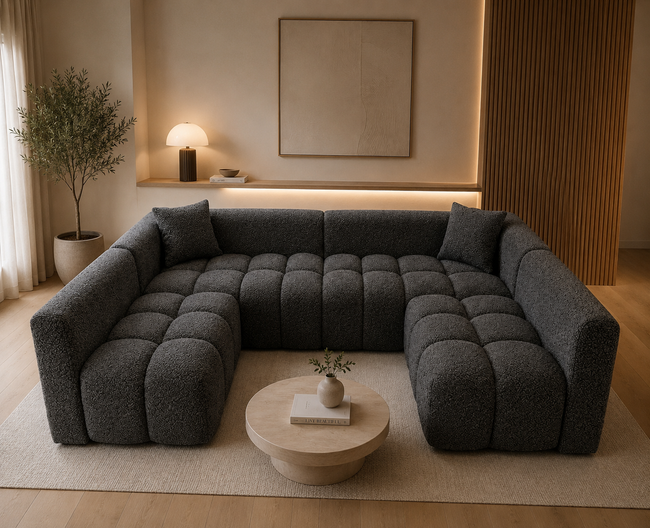 Sofá seccional 5 cuerpos Chenille verona | Olympo U