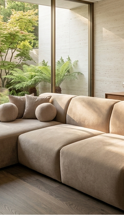 Sofa seccional beage