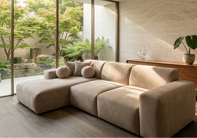 Sofa seccional beage