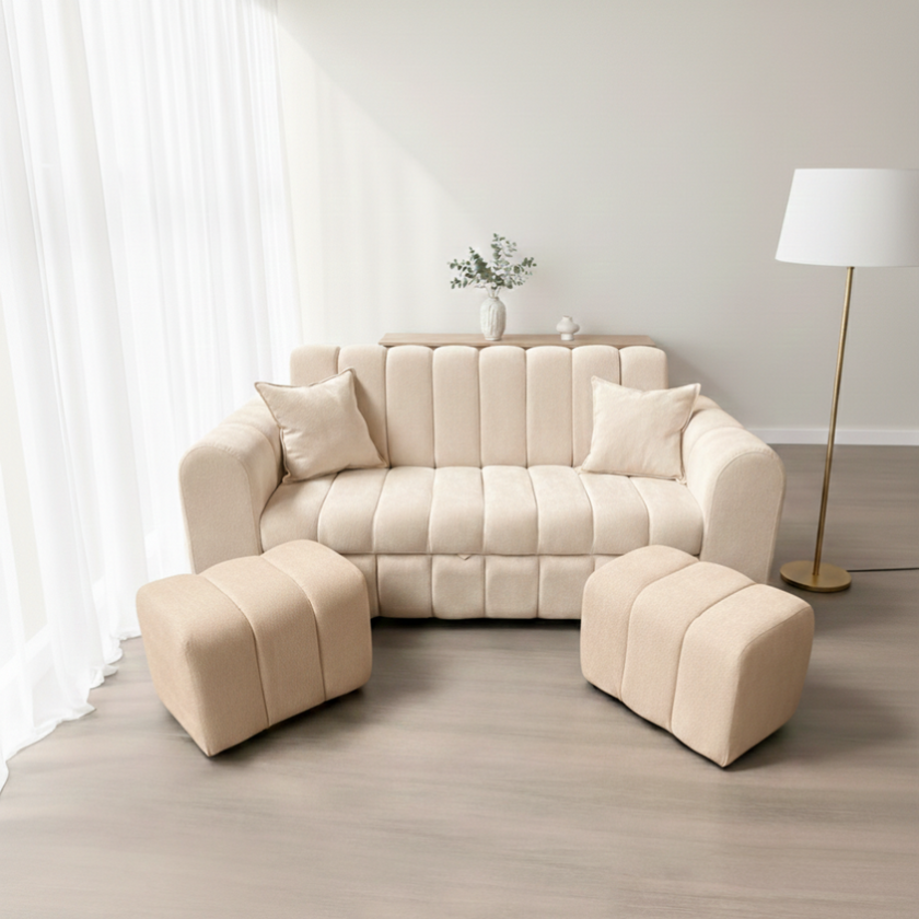 Sofá cama 2 plazas Bouclé París | Athenas