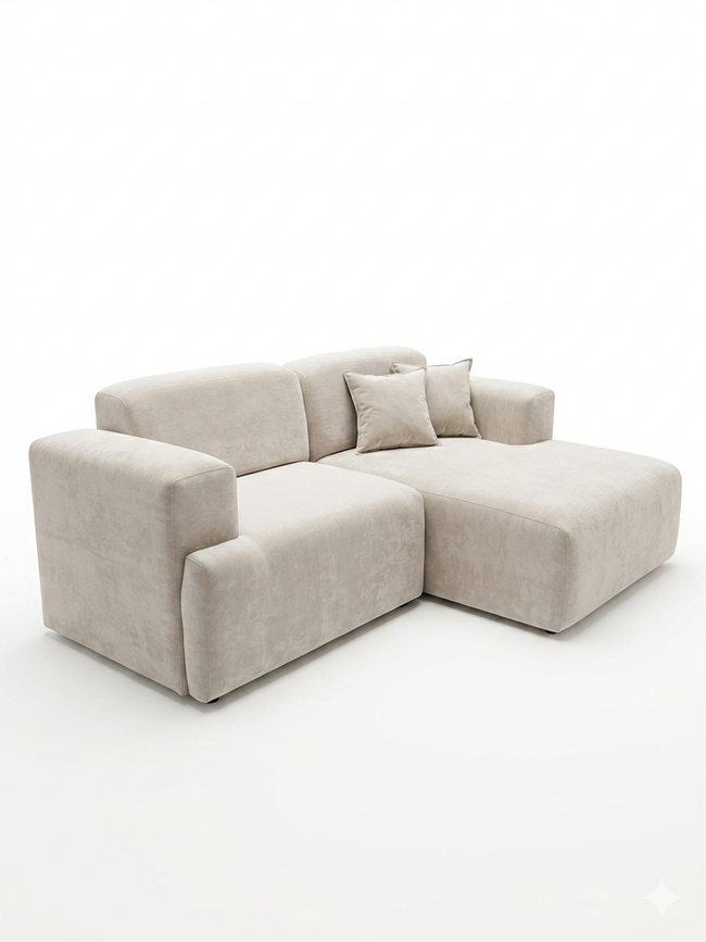 Sofá seccional 3 cuerpos Chenille Charleston | Perla