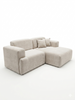 Sofá seccional 3 cuerpos Chenille Charleston | Perla