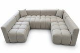 Sofá seccional 5 cuerpos Chenille dallas | Olympo U