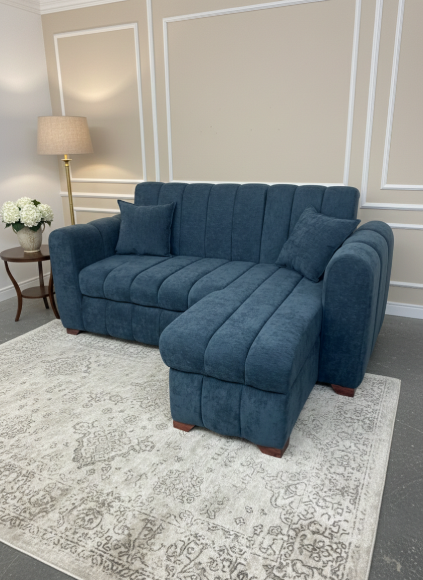 Sofá cama Baúl 2 plazas Chenille Dallas | Athenas