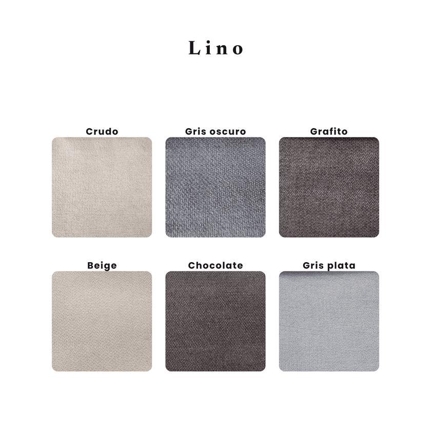 Sofá lineal 2 cuerpos Lino | Mónaco