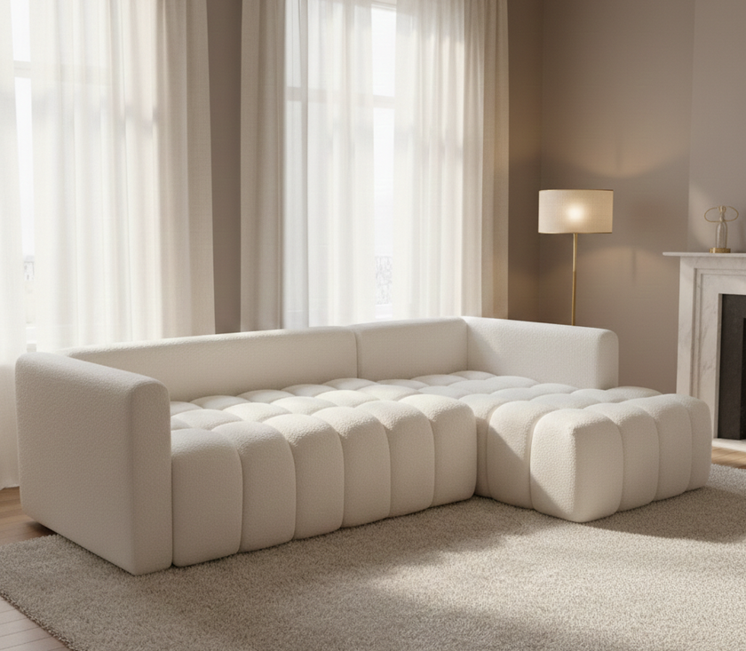 Sofá seccional 4 cuerpos Bouclé París | Olympo GT