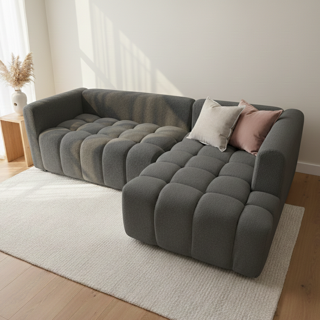 Sofa en L gris