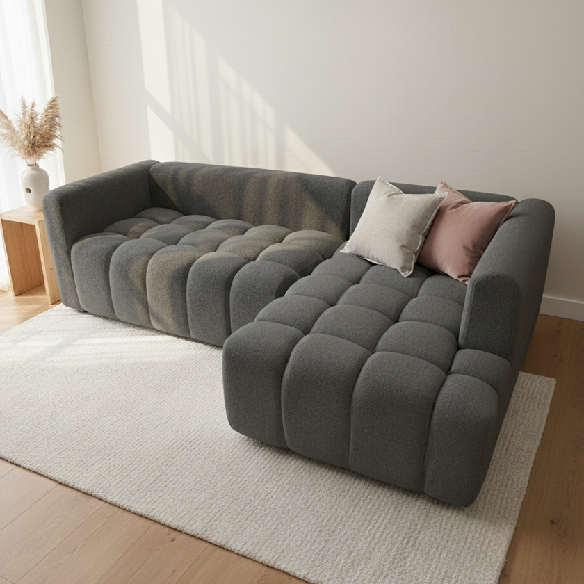 Sofa en L gris
