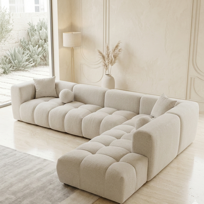 Sofá seccional Chenille