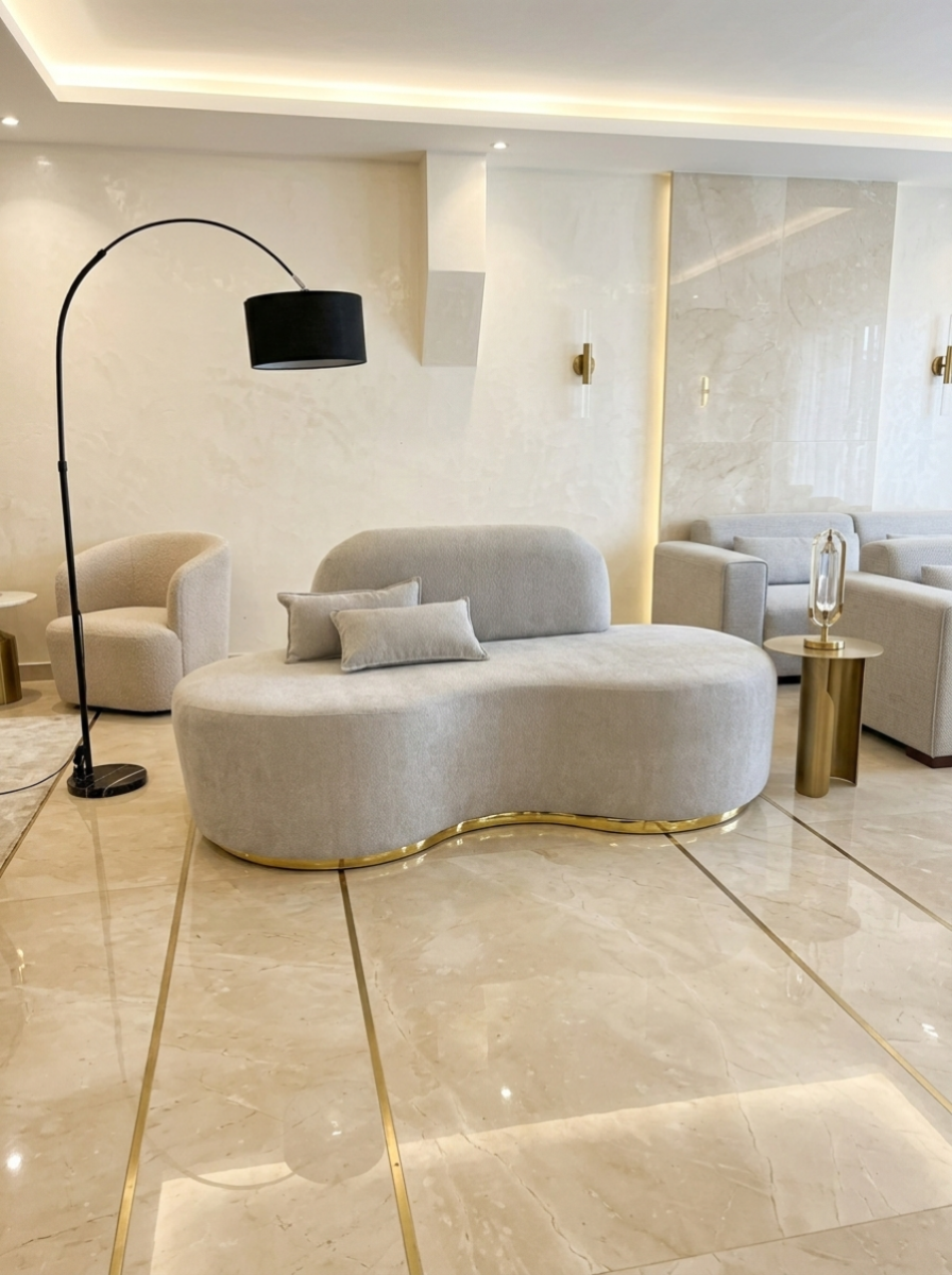 Sofá lineal 2 cuerpos Ecocuero PU (185 CM) | Selene