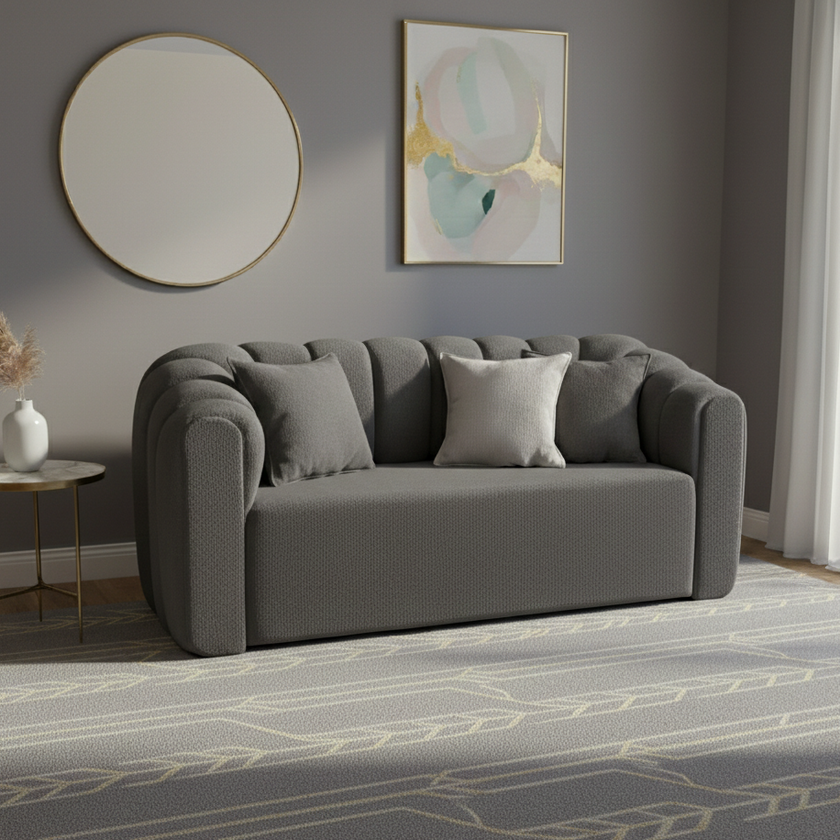 Sofá lineal 2 cuerpos Chenille Charleston | Santorini