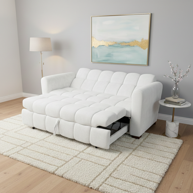 Sofá cama 1 1/2 plaza Bouclé París | Olympo