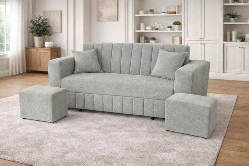 Sofá cama 1 1/2 plaza Chenille Charleston | Esparta