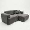 Sofá seccional 3 cuerpos Chenille Verona | Perla