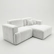 Sofá seccional 3 cuerpos Chenille Charleston | Perla