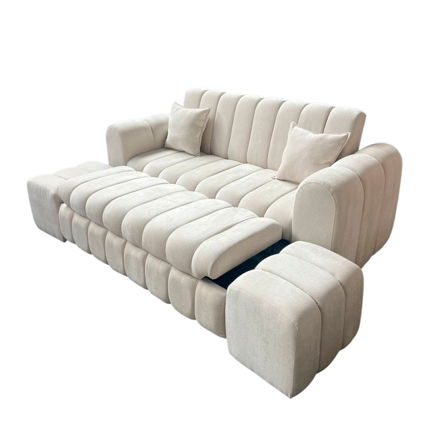 Sofá cama 3 cuerpos Chenille Dallas | Athenas