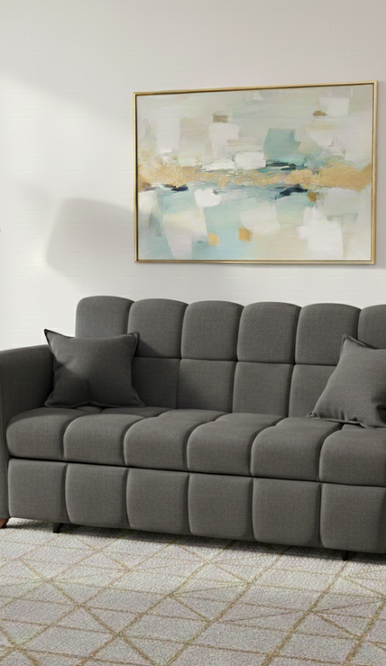 sofá cama gris