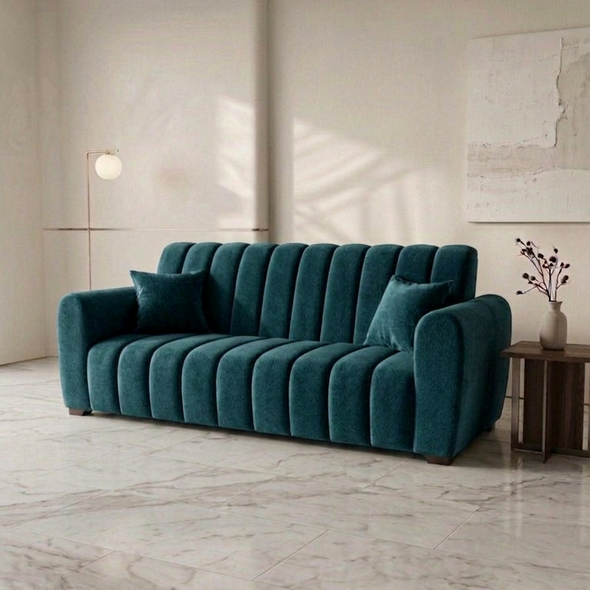 sofa 2 cuerpos felpa