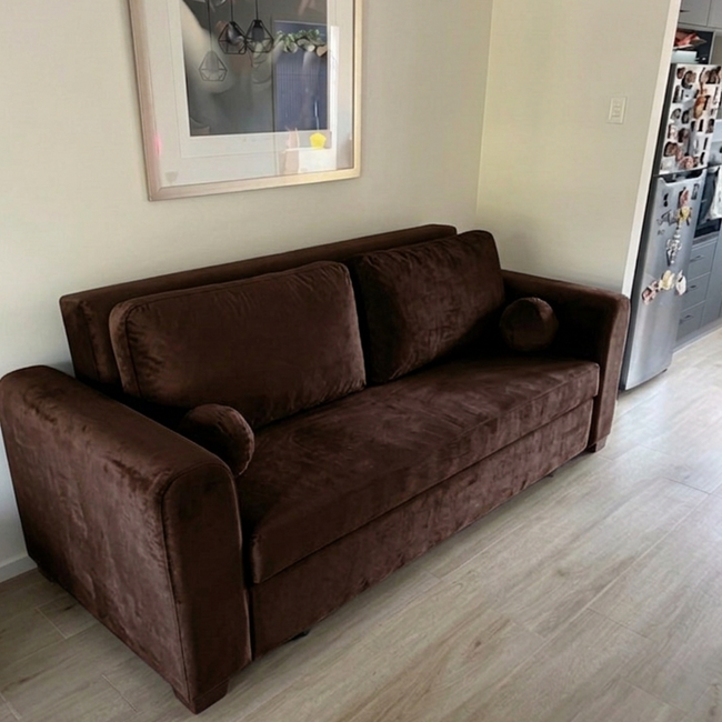 sofa kira marron
